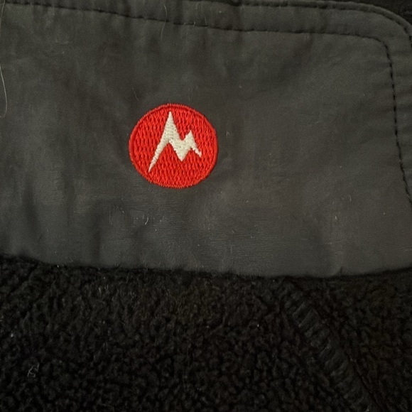 Marmot women's fleece zip up jacket black airway pockets‎ mock neck medium - Picture 7 of 9